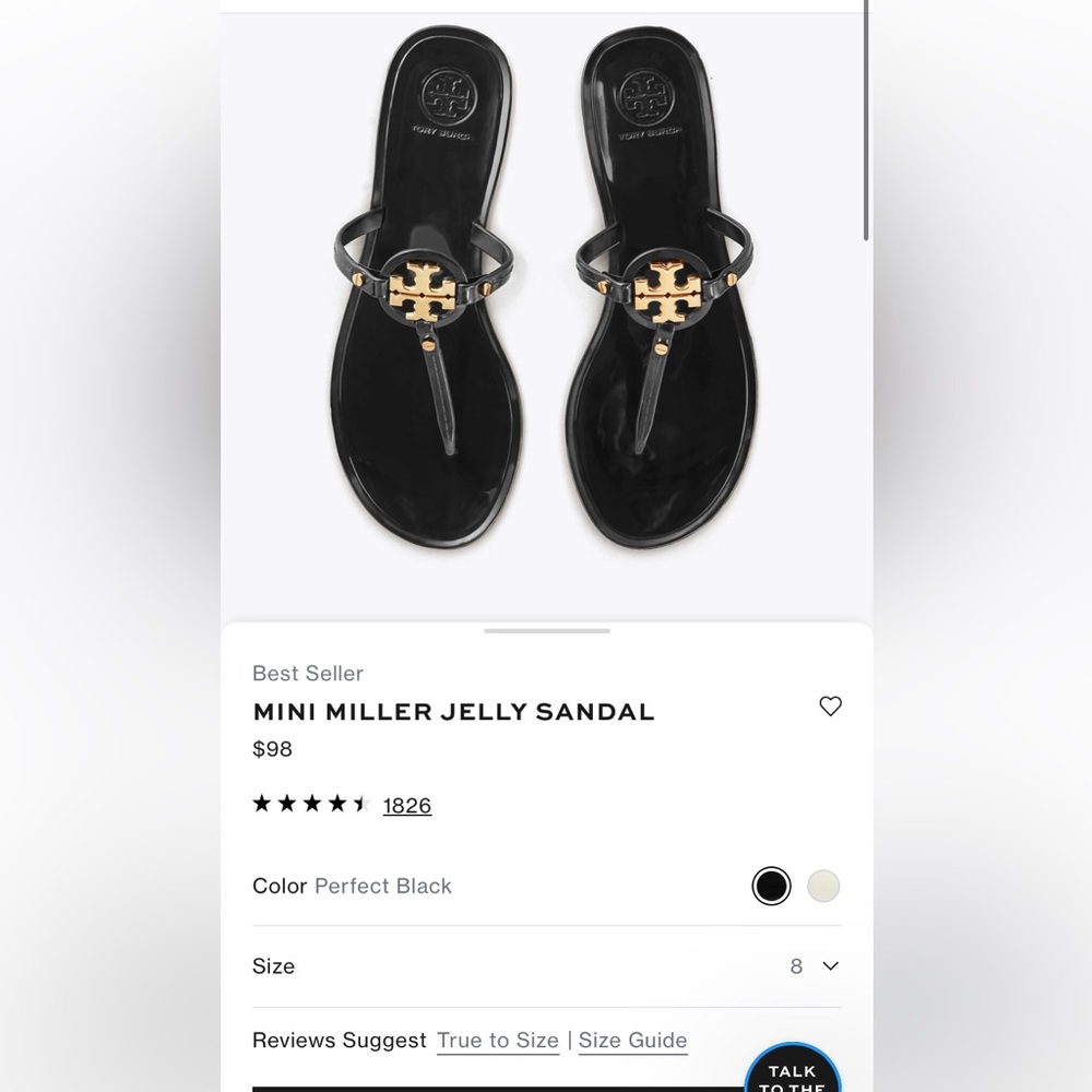 Tory Burch Mini Miller Jelly Sandal